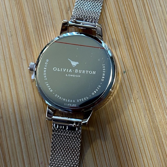 Olivia Burton WaterColor Florals Watch With 34mm White Floral Face & MeshBracele - Picture 6 of 8